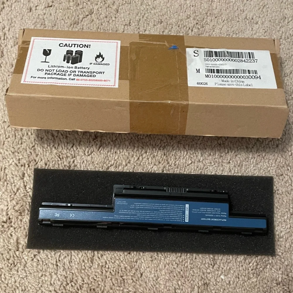 Laptop Lithium-Ion Battery Pack replacement for various Acer & Gateway models.